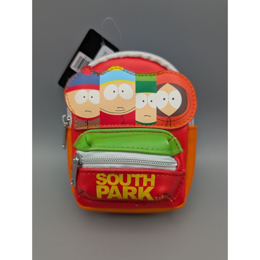 Buckle Down South Park Micro Mini Backpack Key Ring 5"x4" Zip Top Accessory Bag